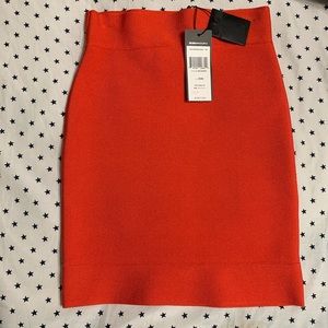 Bcbg maxazria poppy orange mini skirt